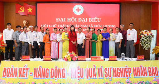 Đại hội đại biểu Hội Chữ thập đỏ xã Kiên Lương lần thứ I