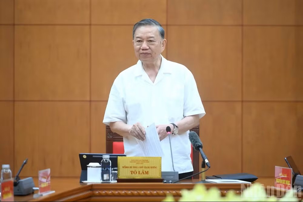 Phát biểu kết luận của Tổng Bí thư, Chủ tịch nước Tô Lâm tại cuộc làm việc về tổng kết 100 năm Đảng lãnh đạo cách mạng Việt Nam và 40 năm thực hiện Cương lĩnh