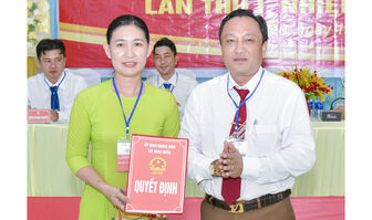 Bà Nguyễn Thị Kiều Phượng giữ chức Chủ tịch Hội Chữ thập đỏ xã Vĩnh Điều nhiệm kỳ 2026 - 2031