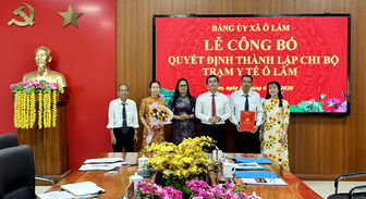 Thành lập Chi bộ Trạm Y tế Ô Lâm