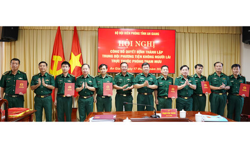 Bộ đội Biên phòng tỉnh An Giang thành lập Trung đội Phương tiện không người lái