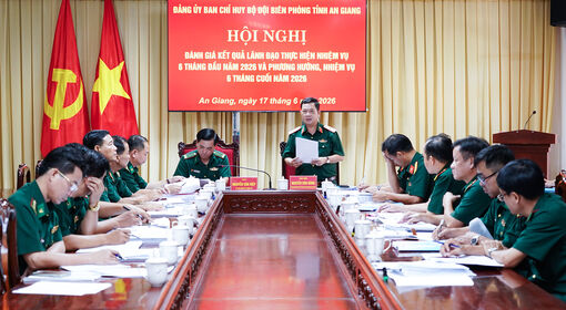 Đảng ủy Bộ đội Biên phòng tỉnh An Giang sơ kết công tác 6 tháng đầu năm 2026