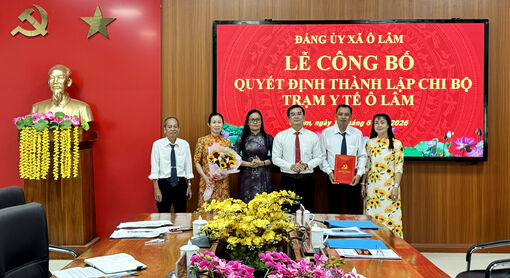 Thành lập Chi bộ Trạm Y tế Ô Lâm