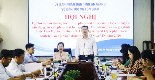Sở Dân tộc và Tôn giáo tỉnh An Giang hướng dẫn triển khai Chương trình mục tiêu quốc gia cho đại biểu 8 xã