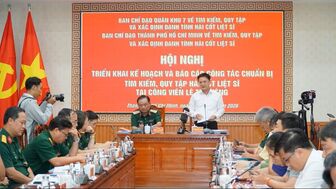 Triển khai kế hoạch chuẩn bị tìm kiếm, quy tập hài cốt liệt sĩ tại Công viên Lê Thị Riêng
