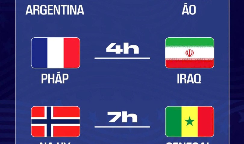 Lịch trực tiếp World Cup 2026 ngày 23/6: Argentina, Pháp ra trận, Na Uy đấu Senegal