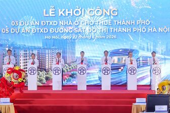 Thủ tướng dự lễ khởi công 5 tuyến đường sắt, 3 dự án nhà ở cho thuê tại Hà Nội với tổng vốn hơn 1,3 triệu tỷ đồng