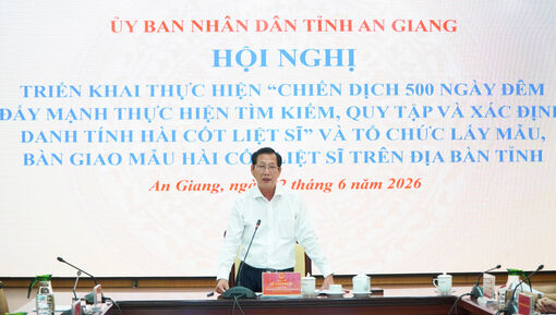 An Giang phấn đấu lấy 15.747 mẫu hài cốt liệt sĩ