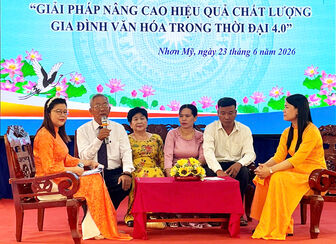 Xã Nhơn Mỹ tuyên dương 31 gia đình văn hóa tiêu biểu năm 2026