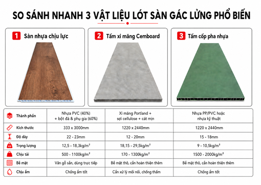 Chọn vật liệu làm sàn gác lửng phòng trọ nào bền tốt đẹp?