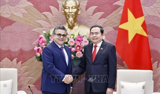 Chủ tịch Quốc hội Trần Thanh Mẫn tiếp Đại sứ Palestine tại Việt Nam