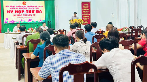Phường Tô Châu thống nhất sắp xếp từ 15 ấp, khu phố còn 8 khu phố
