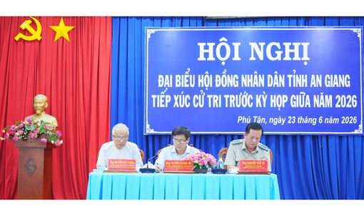 Đại biểu HĐND tỉnh An Giang tiếp xúc cử tri xã Phú Tân