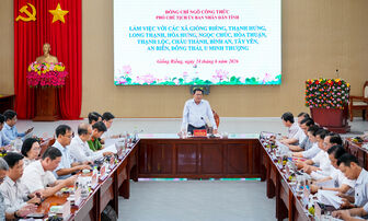 Phó Chủ tịch UBND tỉnh An Giang Ngô Công Thức làm việc với các xã tiểu vùng phía Nam
