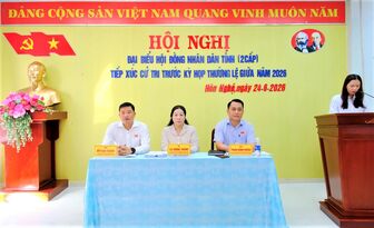 Tổ Đại biểu số 19 HĐND tỉnh An Giang tiếp xúc cử tri tại xã Hòn Nghệ