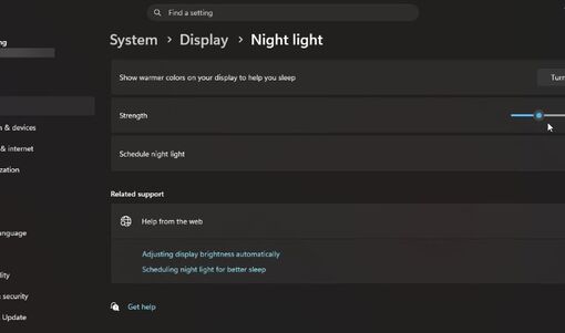 Tính năng Windows 11 giúp giảm mỏi mắt, mất ngủ khi dùng laptop ban đêm