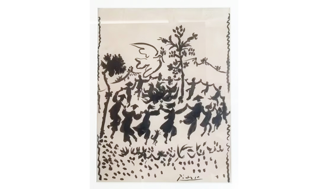 Trưng bày bức họa của Picasso mừng hòa bình lập lại ở Việt Nam