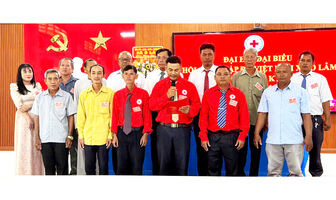 Ông Chau Sa Ray giữ chức Chủ tịch Hội Chữ thập đỏ xã Ô Lâm nhiệm kỳ 2026 - 2031