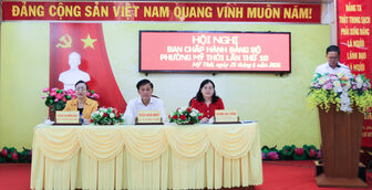 Hội nghị Ban Chấp hành Đảng bộ phường Mỹ Thới (mở rộng) lần thứ 10