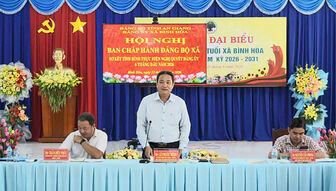 Hội nghị Ban Chấp hành Đảng bộ xã Bình Hòa lần thứ 6 (khóa I) mở rộng