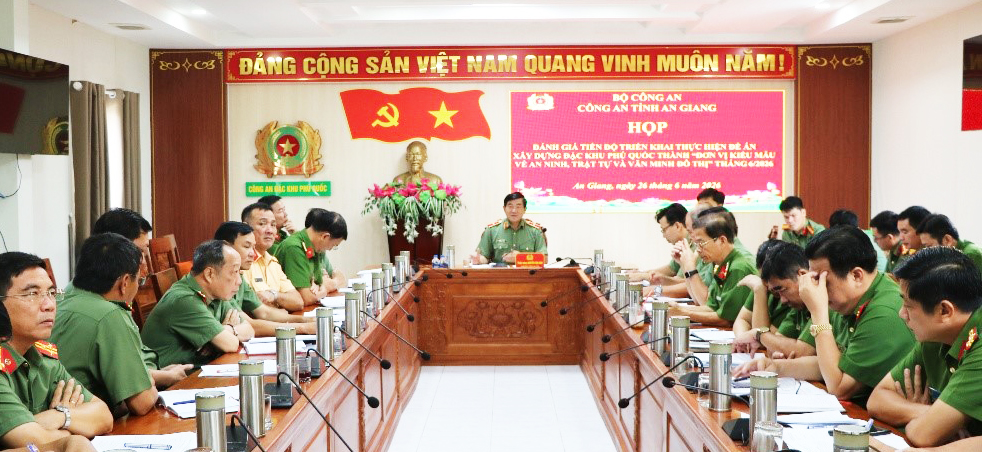 Công an An Giang sơ kết đề án xây dựng đặc khu Phú Quốc kiểu mẫu về an ninh, trật tự