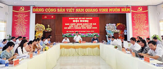 Đảng bộ xã Mỹ Thuận sơ kết công tác 6 tháng đầu năm