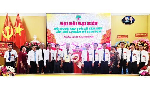 Xã Tân Hiệp tổ chức Đại hội đại biểu Hội Người cao tuổi nhiệm kỳ 2026 - 2031