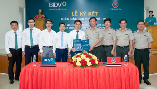 Thi hành án dân sự An Giang và BIDV Chi nhánh Kiên Giang ký kết phối hợp