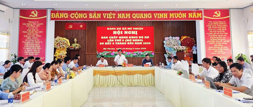 Đảng bộ xã Mỹ Thuận sơ kết công tác 6 tháng đầu năm