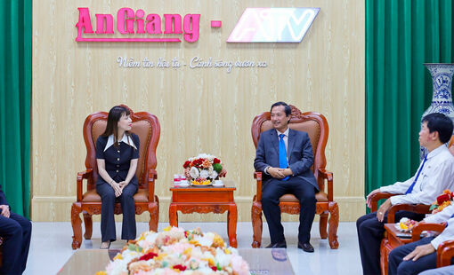 Báo và Phát thanh - Truyền hình An Giang gặp gỡ với các đối tác công nghệ