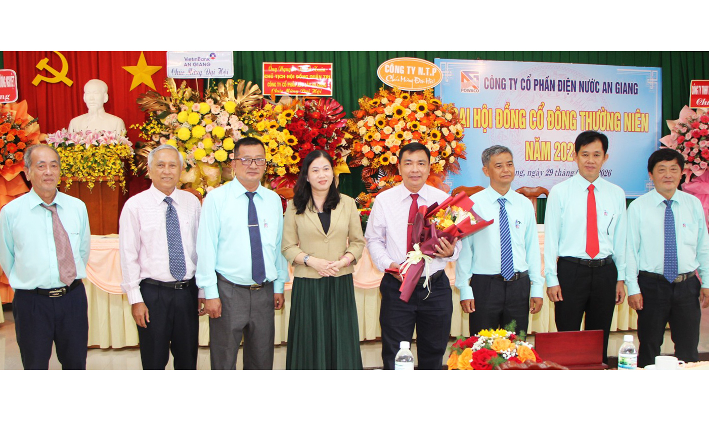 Công ty Cổ phần Điện nước An Giang đặt mục tiêu tổng doanh thu gần 3.000 tỷ đồng năm 2026