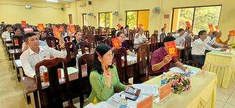 HĐND xã Tri Tôn tổ chức kỳ họp chuyên đề