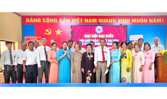 Hội Chữ thập đỏ xã Tri Tôn phấn đấu 100% trường học có tổ chức hội