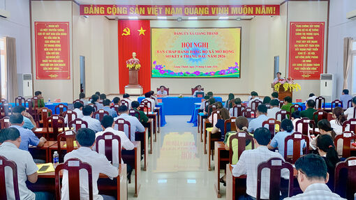 Đảng bộ xã Giang Thành sơ kết tình hình thực hiện nhiệm vụ 6 tháng đầu năm 2026