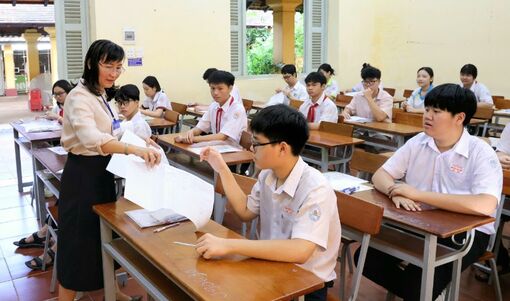 Học sinh TP. Cần Thơ hào hứng bước vào kỳ thi lớp 10