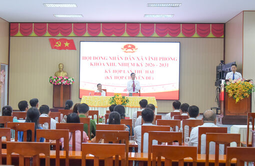 Xã Vĩnh Phong sắp xếp, tổ chức lại còn 10 ấp