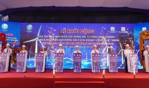 Cà Mau khởi động hai dự án điện gió gần 5.400 tỷ đồng