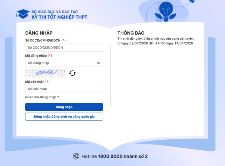 Chi tiết quy trình 6 bước đăng ký nguyện vọng xét tuyển đại học 2026