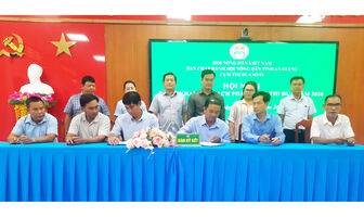 Cụm Thi đua số 1 Hội Nông dân tỉnh An Giang ký kết giao ước thi đua năm 2026