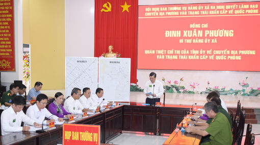 Khai mạc diễn tập tác chiến xã Tân Hiệp trong khu vực phòng thủ năm 2026