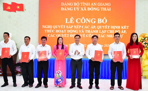 Xã Đông Thái giảm còn 20 ấp