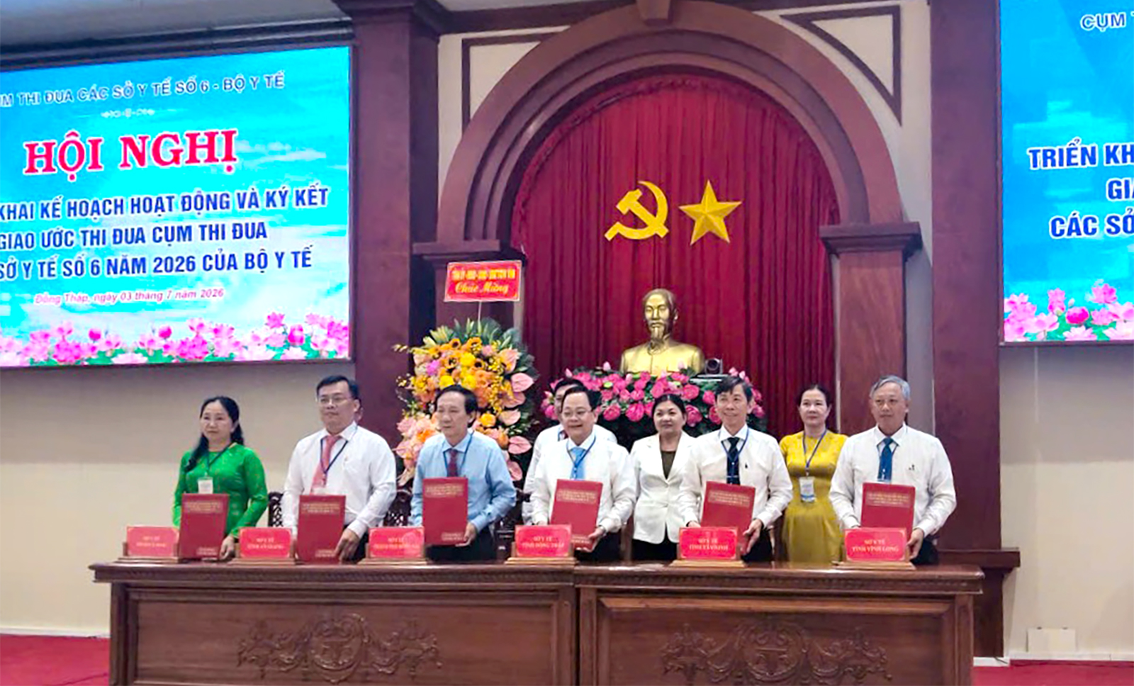 Cụm Thi đua các sở y tế số 6 ký kết giao ước thi đua năm 2026