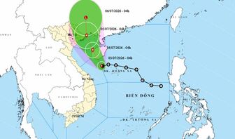 Thời tiết ngày 3/7: Bão Maysak hướng vào Vịnh Bắc Bộ, Đông Bắc Bộ mưa rất lớn