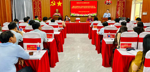 Xã Bình Sơn thu ngân sách địa phương đạt 338% so dự toán