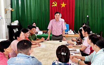 Phường Long Xuyên giải ngân vốn vay cho người chấp hành xong án phạt tù tái hòa nhập cộng đồng