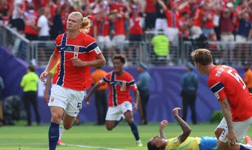 Haaland lập cú đúp tiễn Brazil rời World Cup 2026