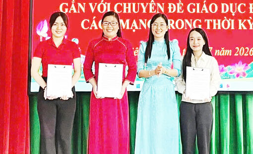 Phường Hà Tiên khai giảng lớp bồi dưỡng lý luận chính trị dành cho đảng viên mới