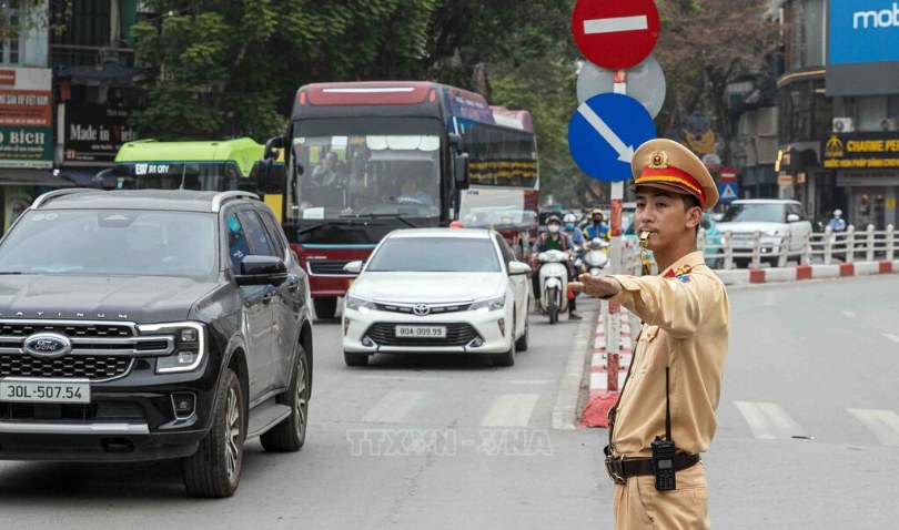 Phân luồng giao thông dịp kỷ niệm 80 năm Ngày truyền thống lực lượng An ninh nhân dân