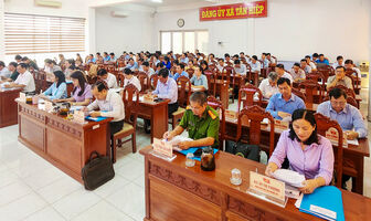 Xã Tân Hiệp sơ kết công tác xây dựng Đảng và phát triển kinh tế - xã hội 6 tháng đầu năm