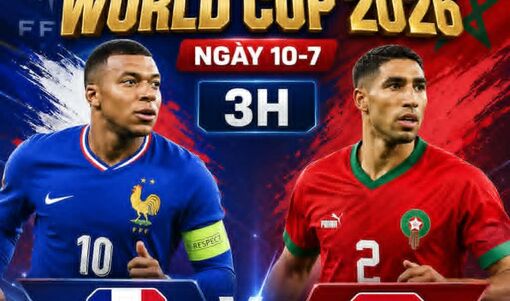 Lịch trực tiếp World Cup 2026 ngày 10/07: Pháp đấu Morocco, mở màn vòng tứ kết